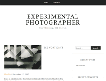 Tablet Screenshot of experimentalphotographer.com